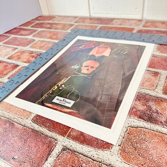 2005 Marc Ecko Skull Crossbones Sweater Ad Y2K Plaid Blazer Ephemera - Picture 4 of 7